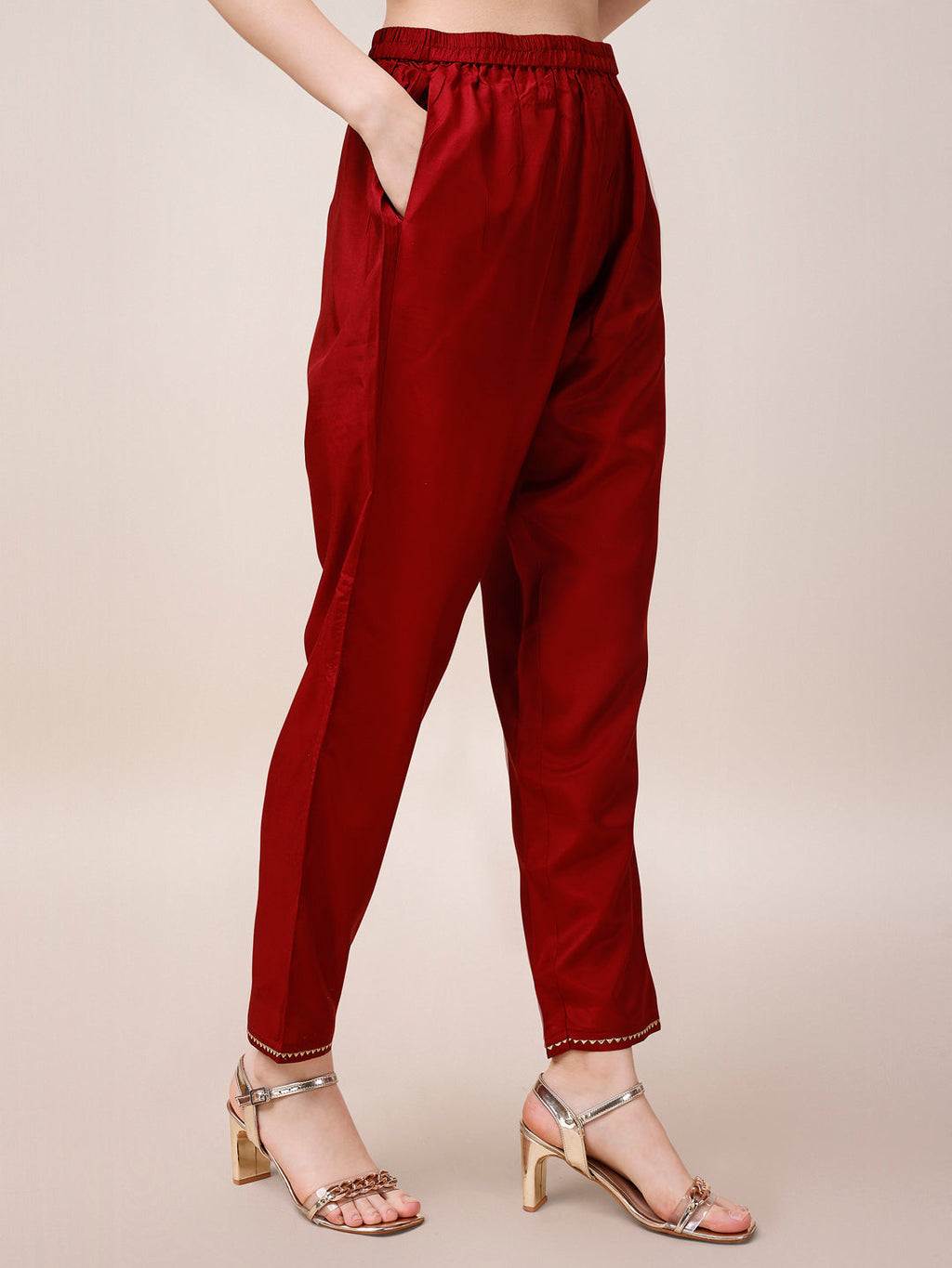 Pure Maslin Jacquard Kurta With Pant And Dupatta Set, Multicolor - Hiral Fashion - Distacart