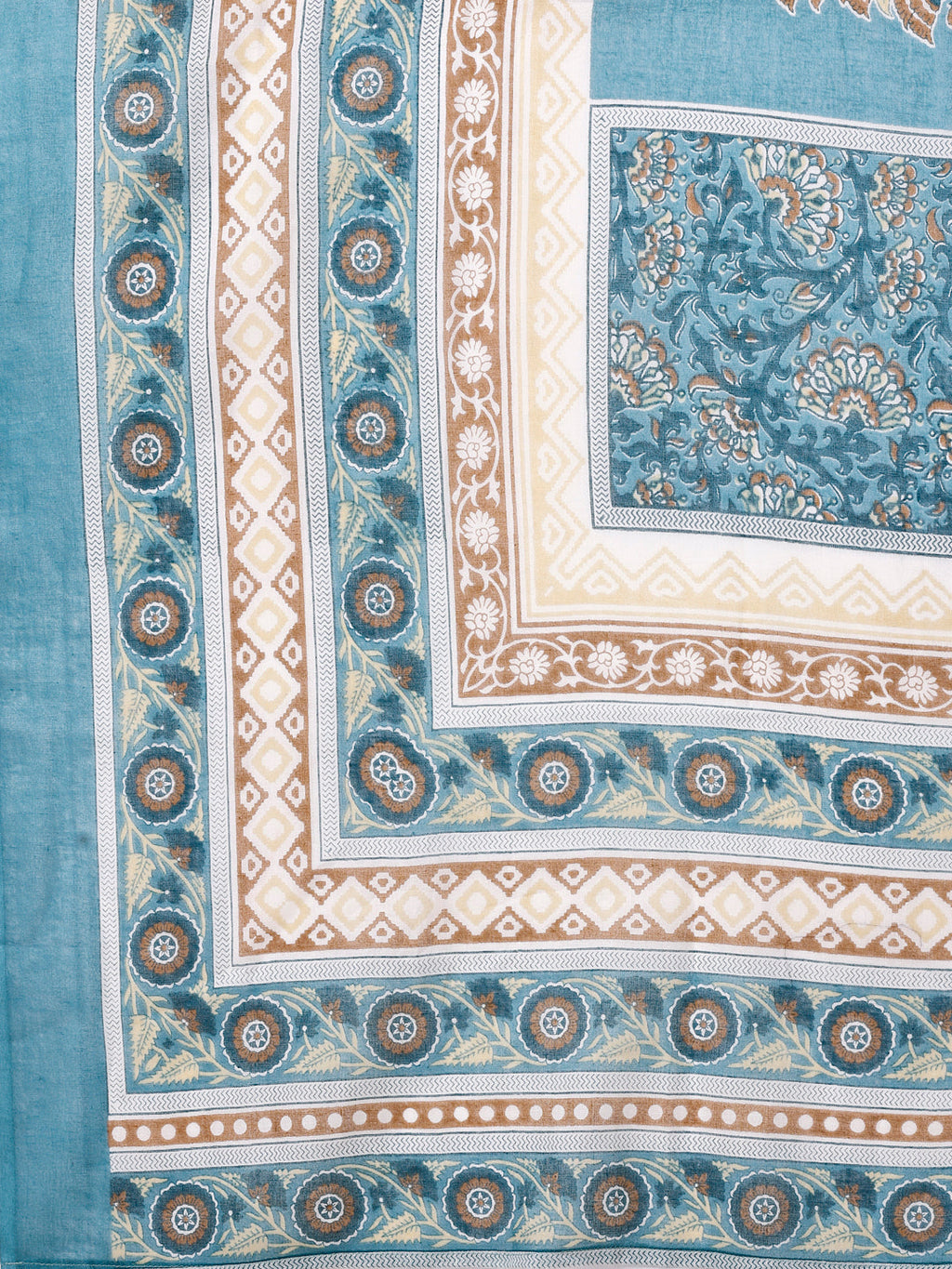 Embroidered & Paisley Printed Cotton Kurta With Pant & Dupatta, Multicolor - Hiral Fashion - Distacart