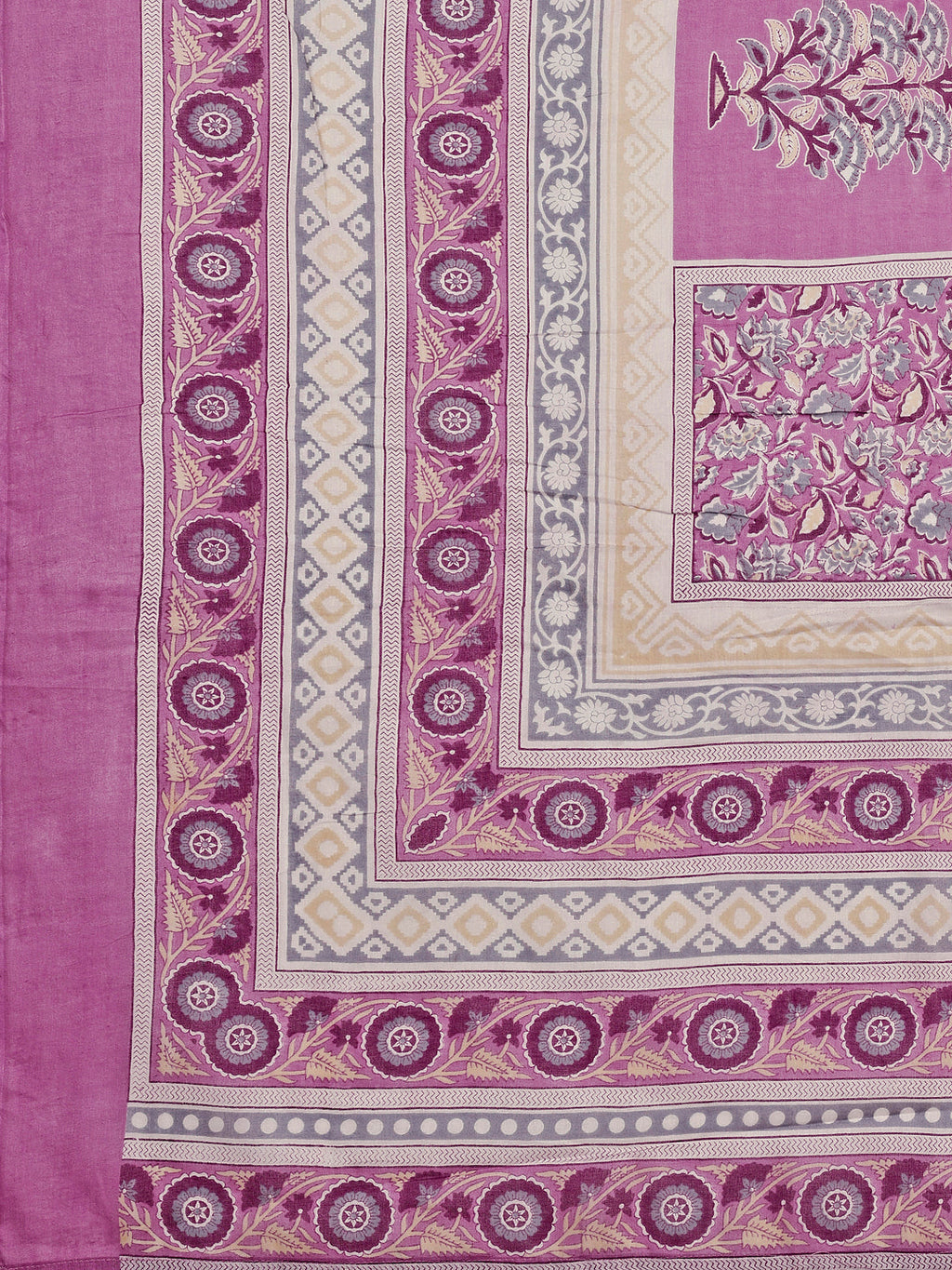 Printed & Embroidered Kurta With Pant & Dupatta Set, Multicolor - Hiral Fashion - Distacart