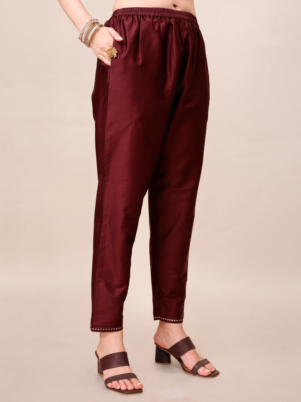 Alia Cut Printed & Embroidered Kurta With Pant & Dupatta Set, Multicolor - Hiral Fashion - Distacart