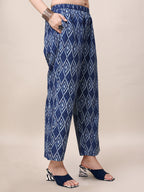 Printed Collar Kurta With Pant Co-Ordset, Multicolor - Hiral Fashion - Distacart