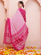 Angarakha Style Anarkali Printed Kurta With Pant And Dupatta Set, Multicolor - Hiral Fashion - Distacart