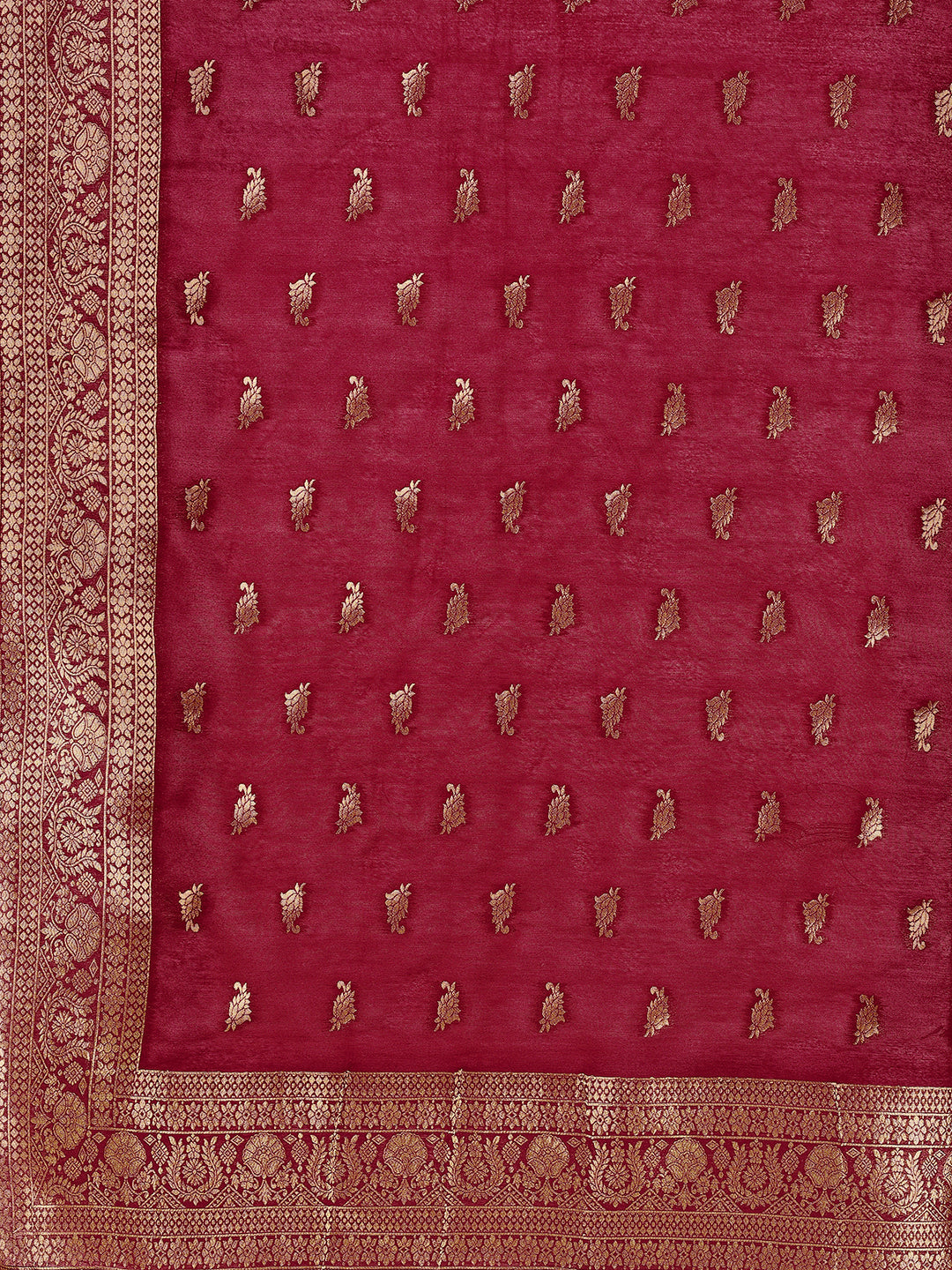 Pure Muslin Banarasi Jacquard Premium Kurta Trousers & Dupatta, Multicolor - Hiral Fashion - Distacart