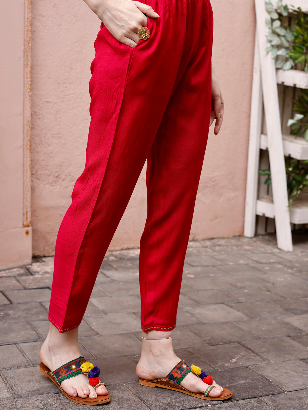 Alia Cut Hand Embroidered & Floral Printed Kurta With Pant & Dupatta Premium, Multicolor - Hiral Fashion - Distacart