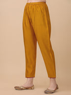 Hand Embroidered Kurta With Pant & Banarasi Dupatta, Multicolor - Hiral Fashion - Distacart