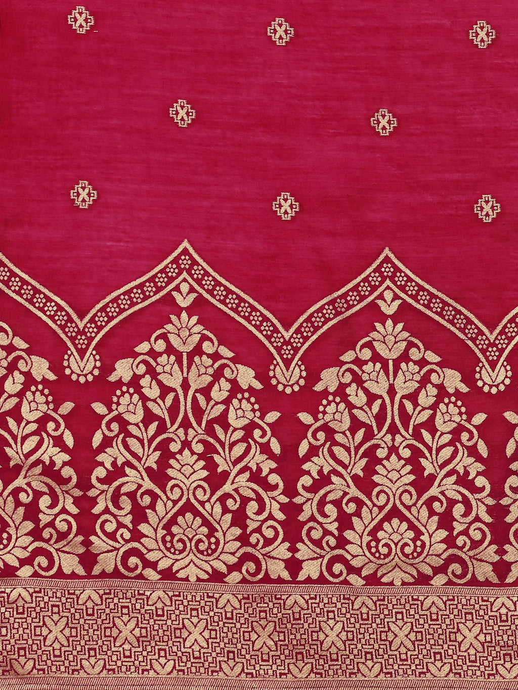 Hand Embroidered Kurta With Pant & Banarasi Dupatta, Multicolor - Hiral Fashion - Distacart