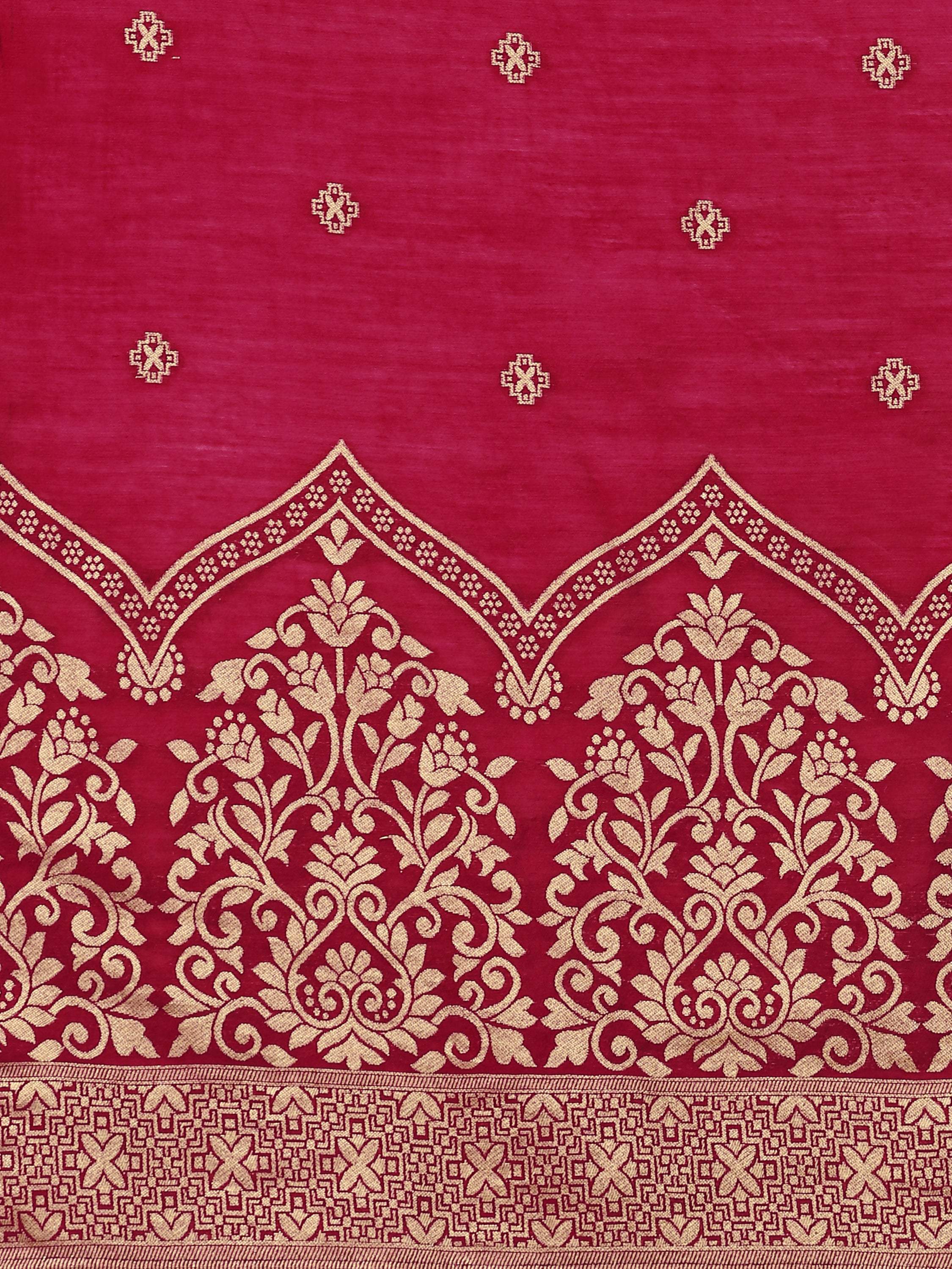 Hand Embroidered Kurta With Pant & Banarasi Dupatta, Multicolor - Hiral Fashion - Distacart