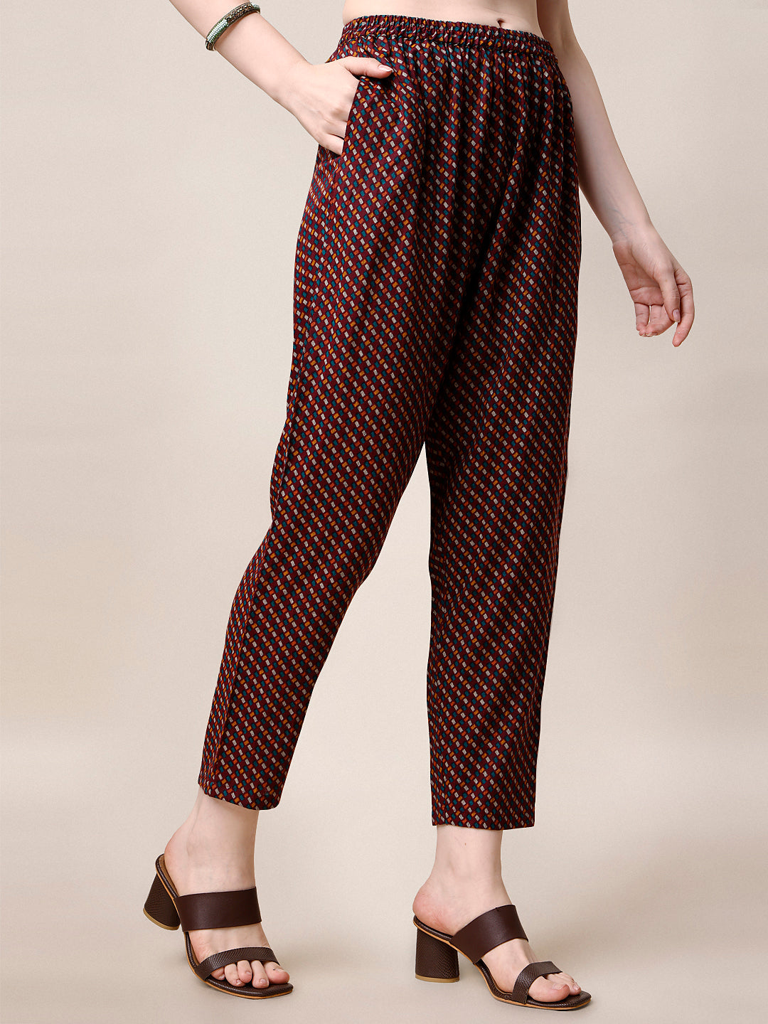 Printed Kurta With Pant & Dupatta Set, Multicolor - Hiral Fashion - Distacart