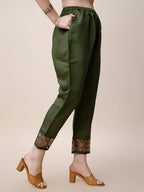 Embroidered Kurta With Pant And Printed Dupatta Set, Multicolor - Hiral Fashion - Distacart