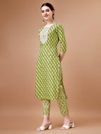 Embroidered & Floral Printed Kurta With Pant & Dupatta, Multicolor - Hiral Fashion - Distacart