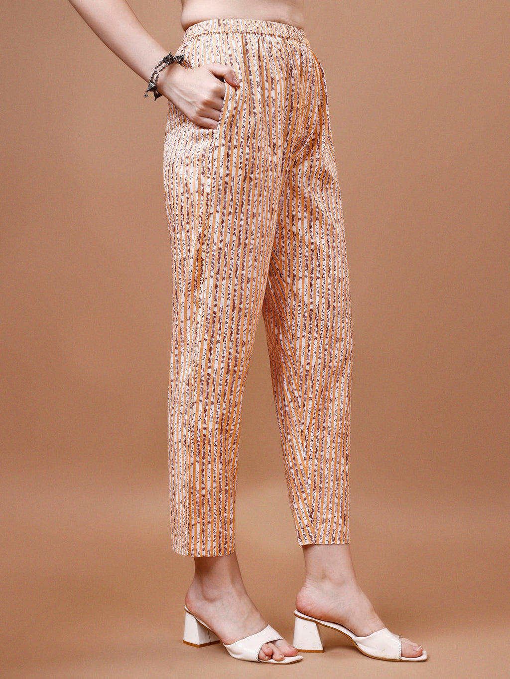 Printed & Lace Yoke Embroidered Kurta With Pant & Dupatta, Multicolor - Hiral Fashion - Distacart