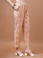 Printed & Lace Yoke Embroidered Kurta With Pant & Dupatta, Multicolor - Hiral Fashion - Distacart