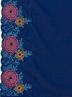 Placement Hand Embroidered Kurta With Pant & Embroidered Organza Dupatta, Multicolor - Hiral Fashion