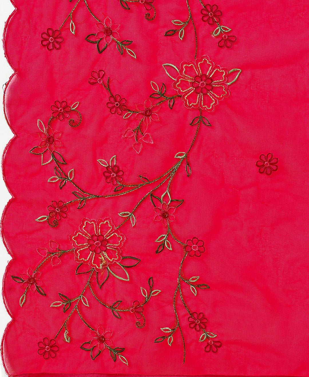 Alia Cut Embroidered Kurta With Pant & Organza Embroidered Dupatta Premium, Multicolor - Hiral Fashion - Distacart