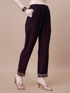 Alia Cut Embroidered Kurta With Pant & Organza Embroidered Dupatta Premium, Multicolor - Hiral Fashion - Distacart
