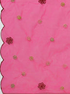 Hand Embroidered Kurta With Pant & Embroidered Organza Dupatta Premium, Multicolor - Hiral Fashion - Distacart