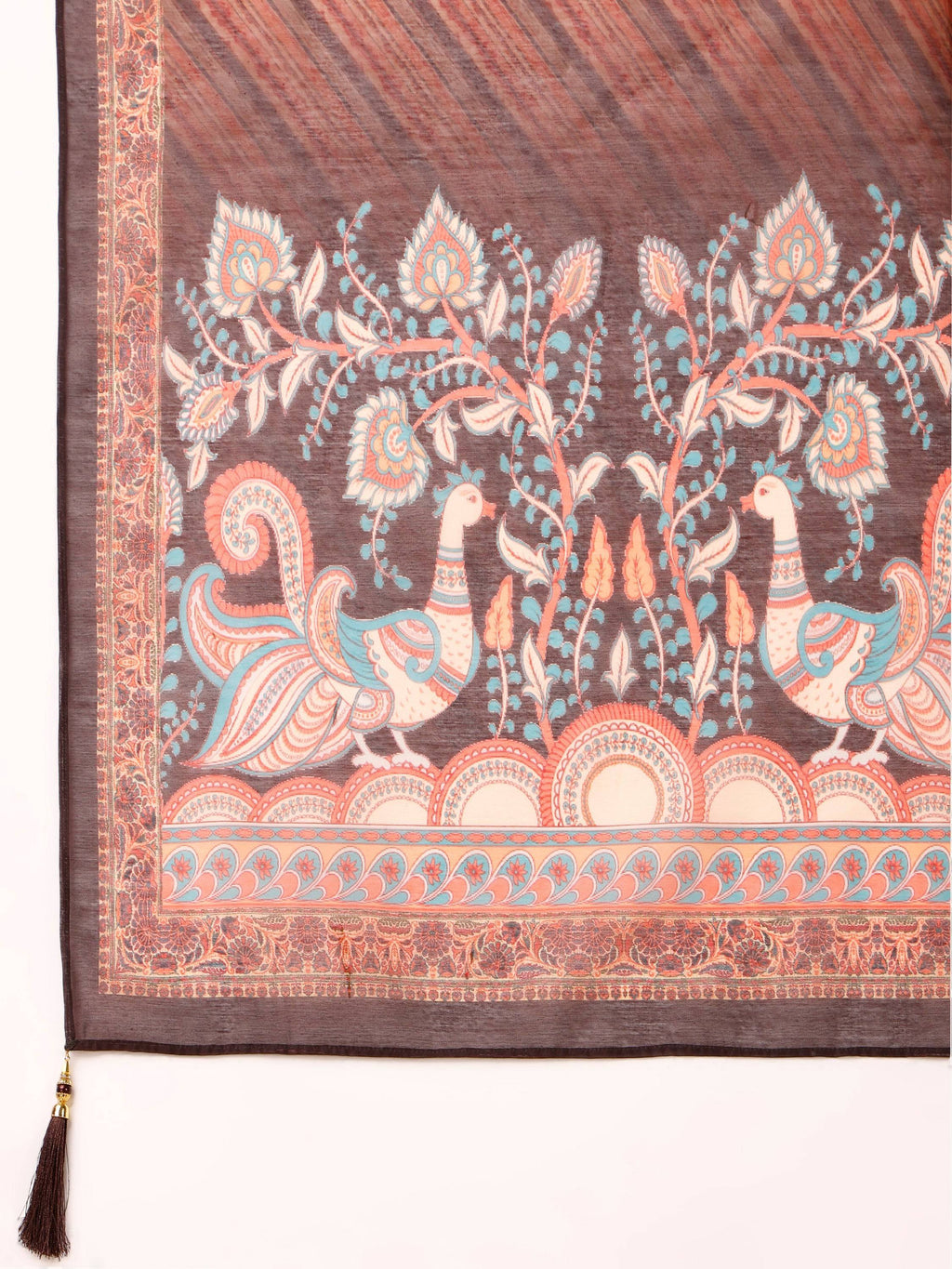 Leheriya Printed & Embroidered Kurta With Pant And Dupatta Set, Multicolor - Hiral Fashion - Distacart