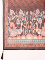 Leheriya Printed & Embroidered Kurta With Pant And Dupatta Set, Multicolor - Hiral Fashion - Distacart