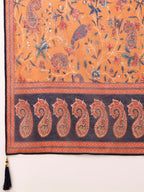 Ethnic Motif Printed & Embroidered Kurta With Pant & Dupatta Set, Multicolor - Hiral Fashion - Distacart