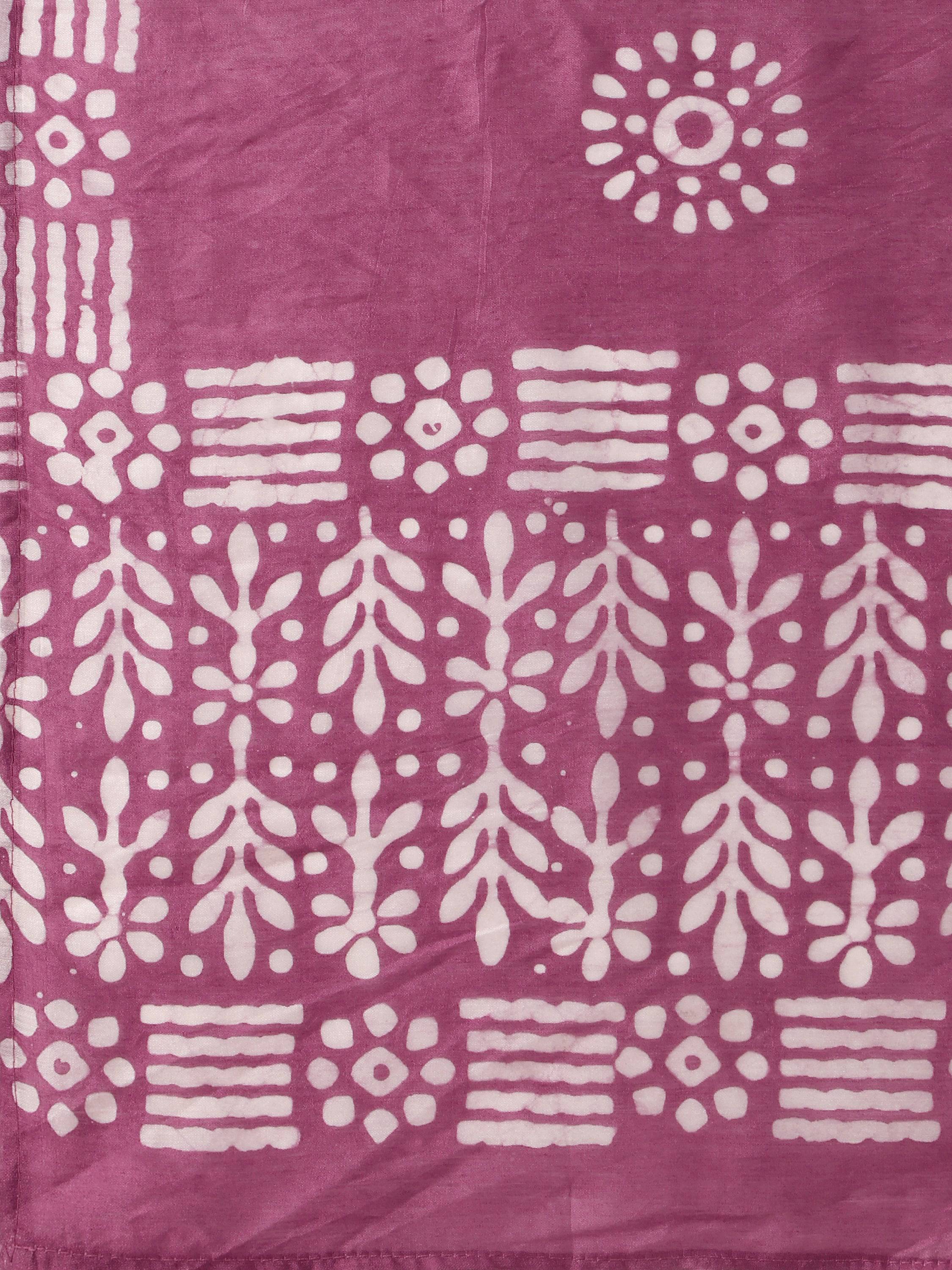 Chanderi Bandhni Printed Kurta With Pant & Dupatta Set, Multicolor - Hiral Fashion - Distacart