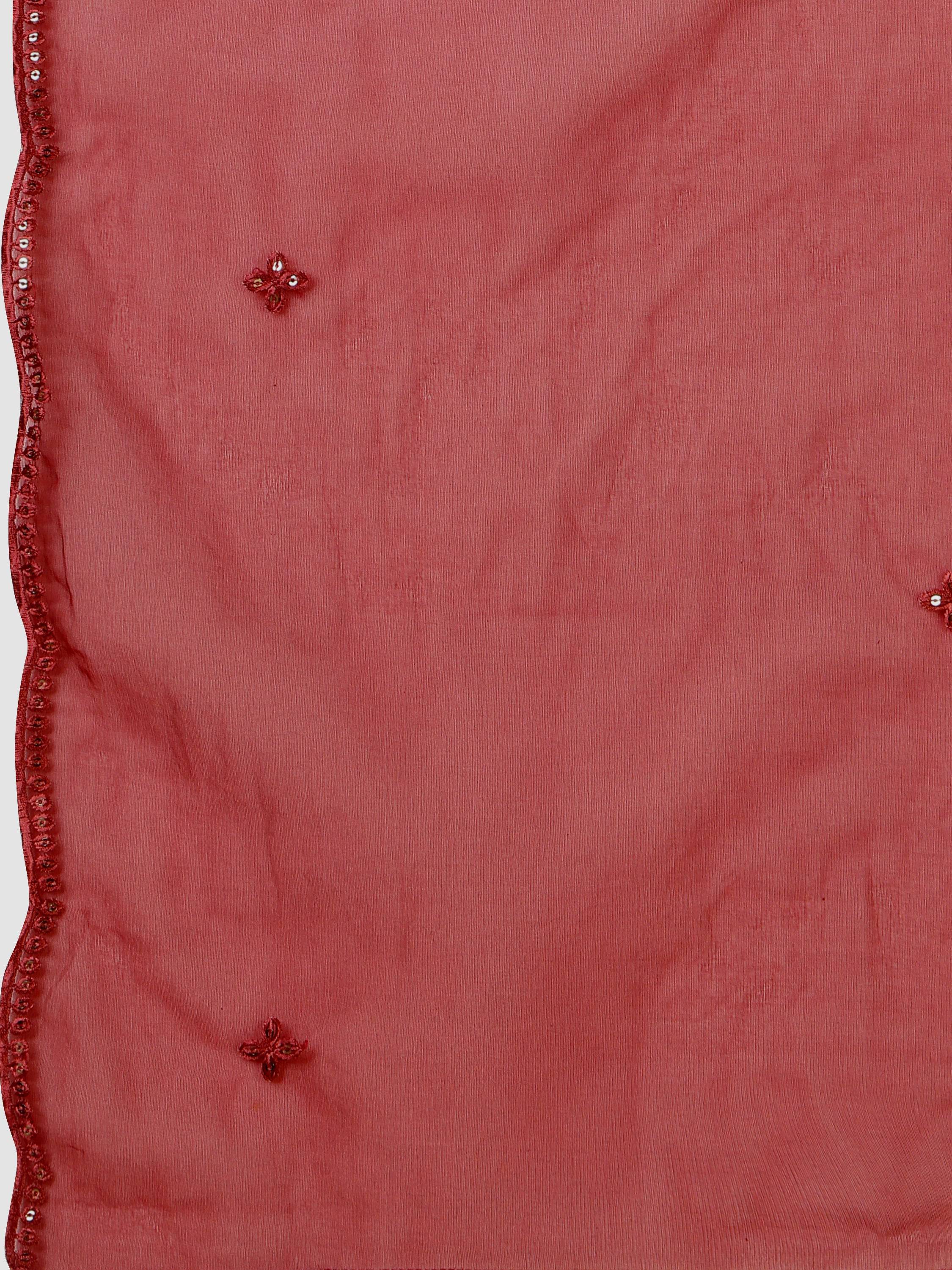 Embroidered Kurta With Pant And Dupatta Set, Multicolor - Hiral Fashion - Distacart