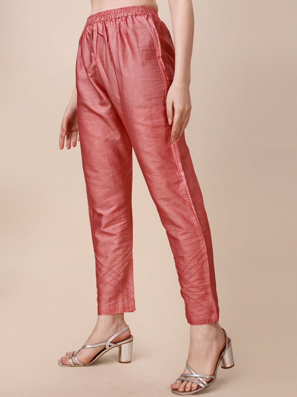 Hand Embroidered Kurta With Pant & Organza Dupatta, Multicolor - Hiral Fashion - Distacart