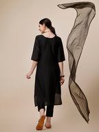 Embroidered Kurta With Pant And Dupatta Set, Multicolor - Hiral Fashion - Distacart