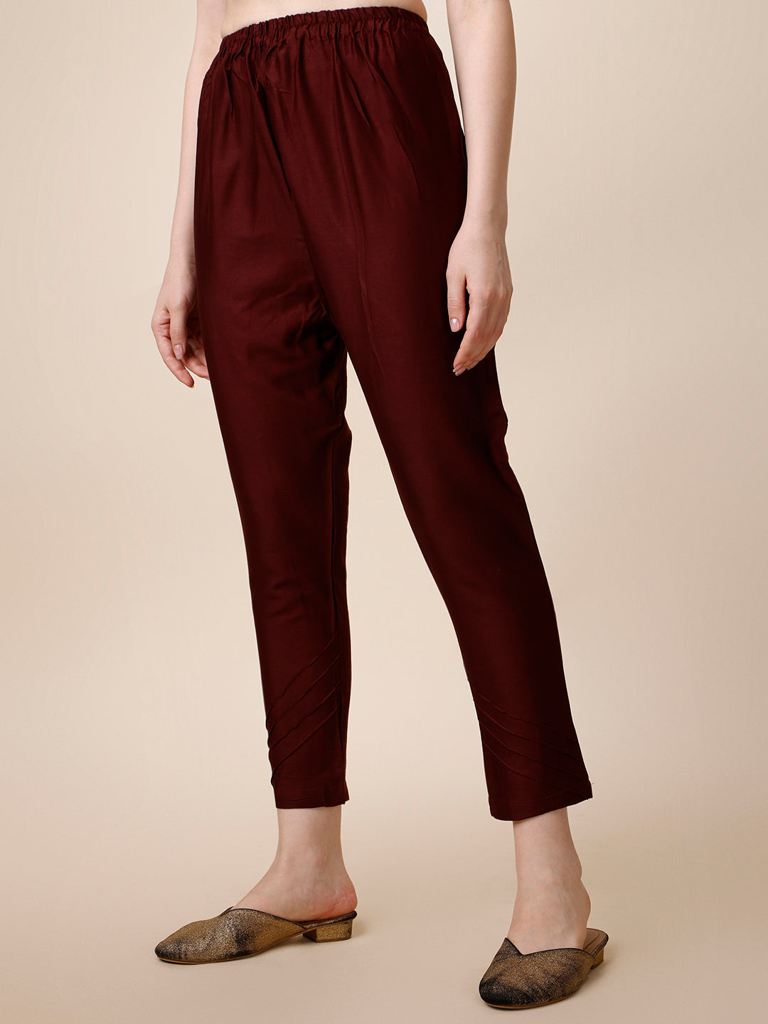 Embroidered Maroon Kurta With Pant And Dupatta Set, Multicolor - Hiral Fashion - Distacart