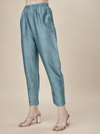 Embroidered Kurta With Pant And Dupatta Set, Multicolor - Hiral Fashion - Distacart