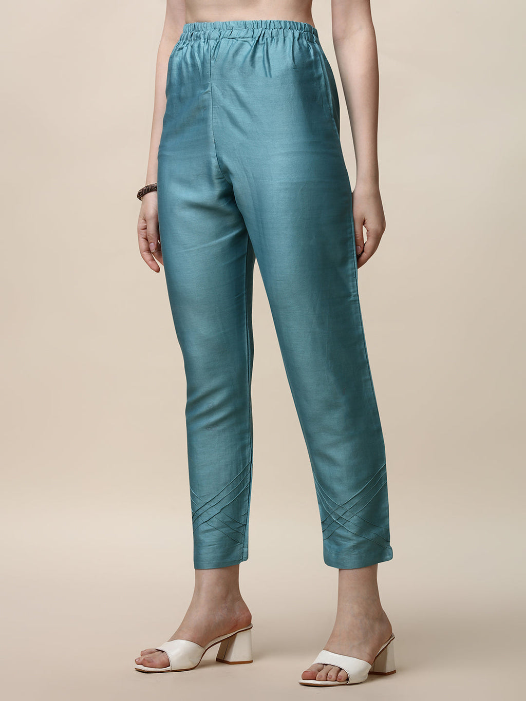 Hand Embroidered Kurta With Pant And Dupatta Set, Multicolor - Hiral Fashion - Distacart
