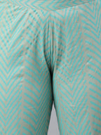 Janasya XL LOVE by Janasya Women's Plus Size Mint Green Rayon Kurta With Pant and Dupatta - Distacart