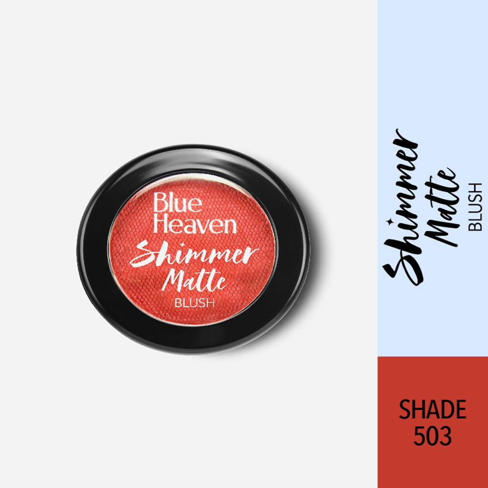 Blue Heaven Shimmer Matte Blush Shade 503