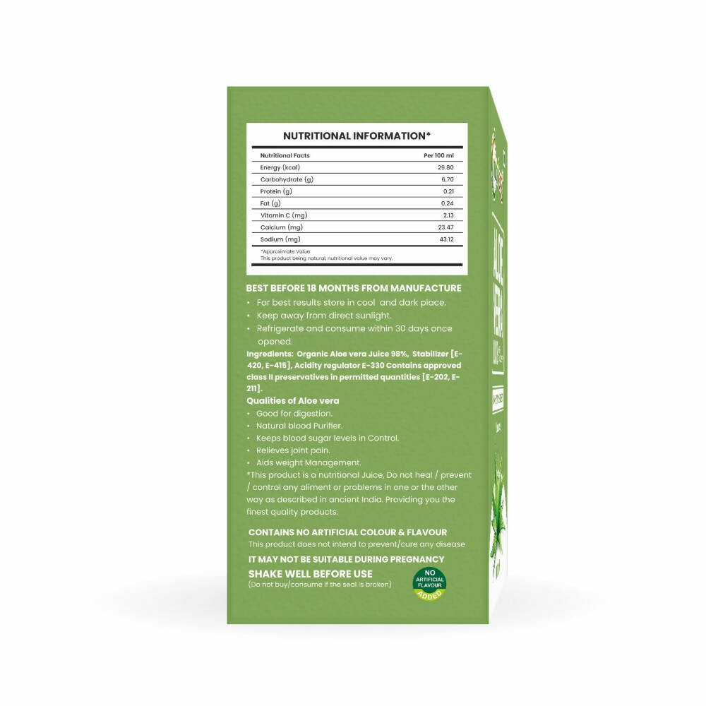 Nutriorg Aloe Vera Juice - Distacart