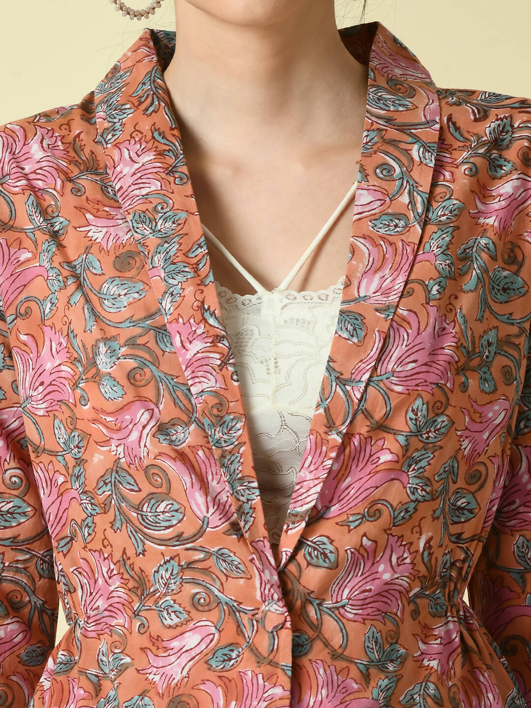 Myshka Women's Multi Cotton Printed jacket