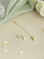 Ruby Raang Saanjh Pearl Tikka Set - Distacart