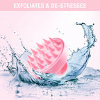 Nykaa Naturals Scalp Massager Brush For Blood Circulation & Natural Hair Growth - Pink
