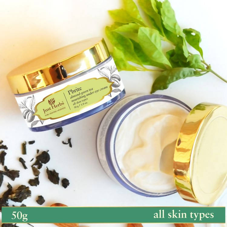 Just Herbs I'brite Almond & Green Tea Nourishing Under Eye Cream