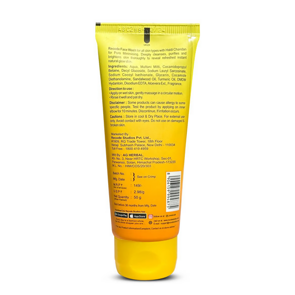 Recode Haldi Chandan Face Wash - Distacart