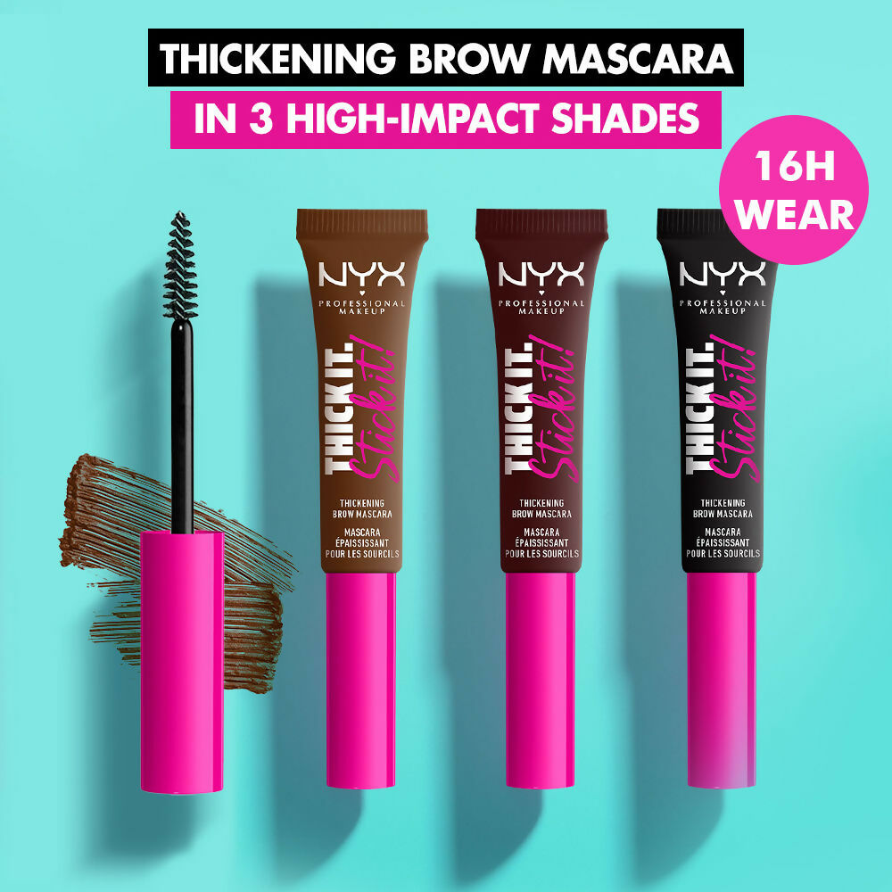 NYX Professional Makeup Thick It Stick It Brow Mascara - Black