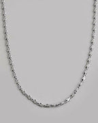 VOJ Silver Plated Designer Chain For Men