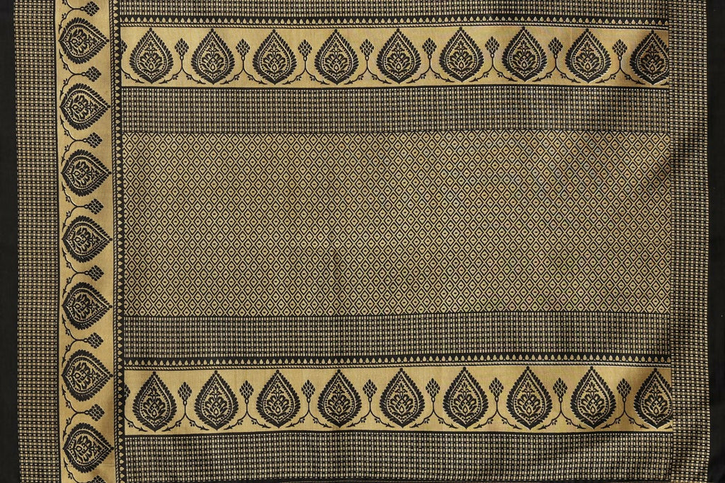 Vamika Black Printed Art Silk Saree