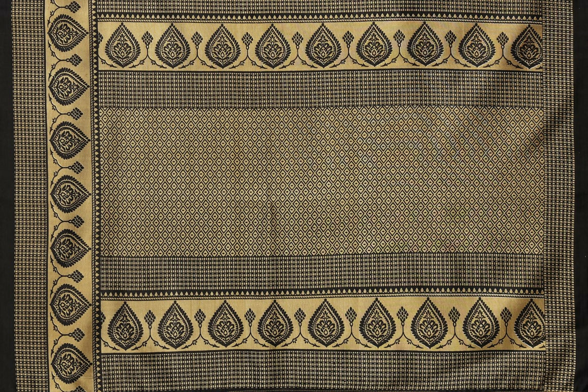 Vamika Black Printed Art Silk Saree