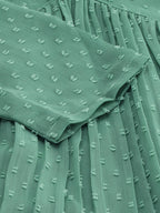 Janasya Green Solid Dobby Weave Kurta - Distacart