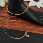 JS Fashion Antique Jewellery High Gold Polish Fancy Classic Design Indian Traditional Wear Payal Set for Women & Girls - Distacart