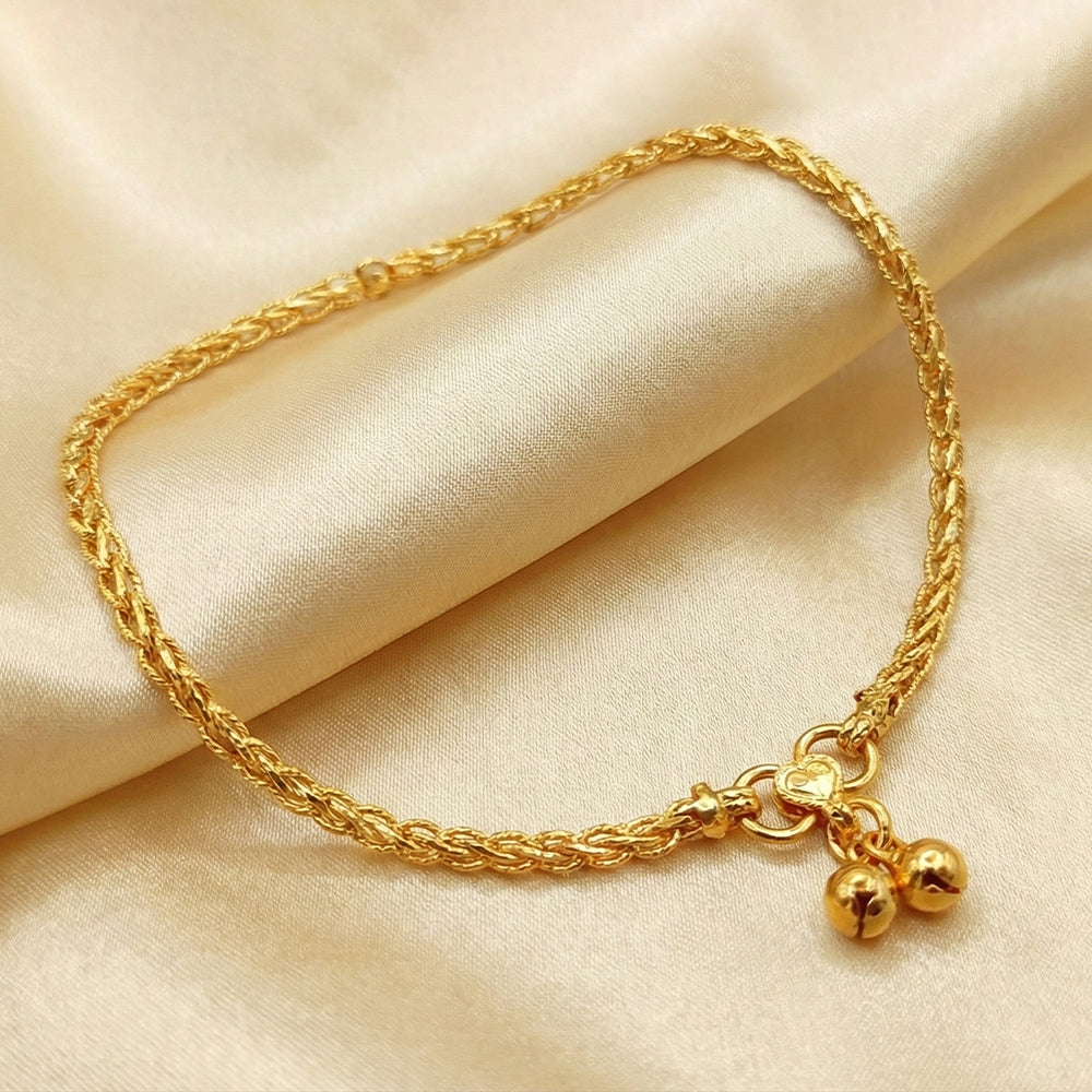 JS Fashion Antique Designer High Gold Polish Fancy Style Payal for Women & Girls - Distacart