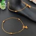 JS Fashion Elegant High Gold Simple Beads Anklet for Women & Girls - Distacart