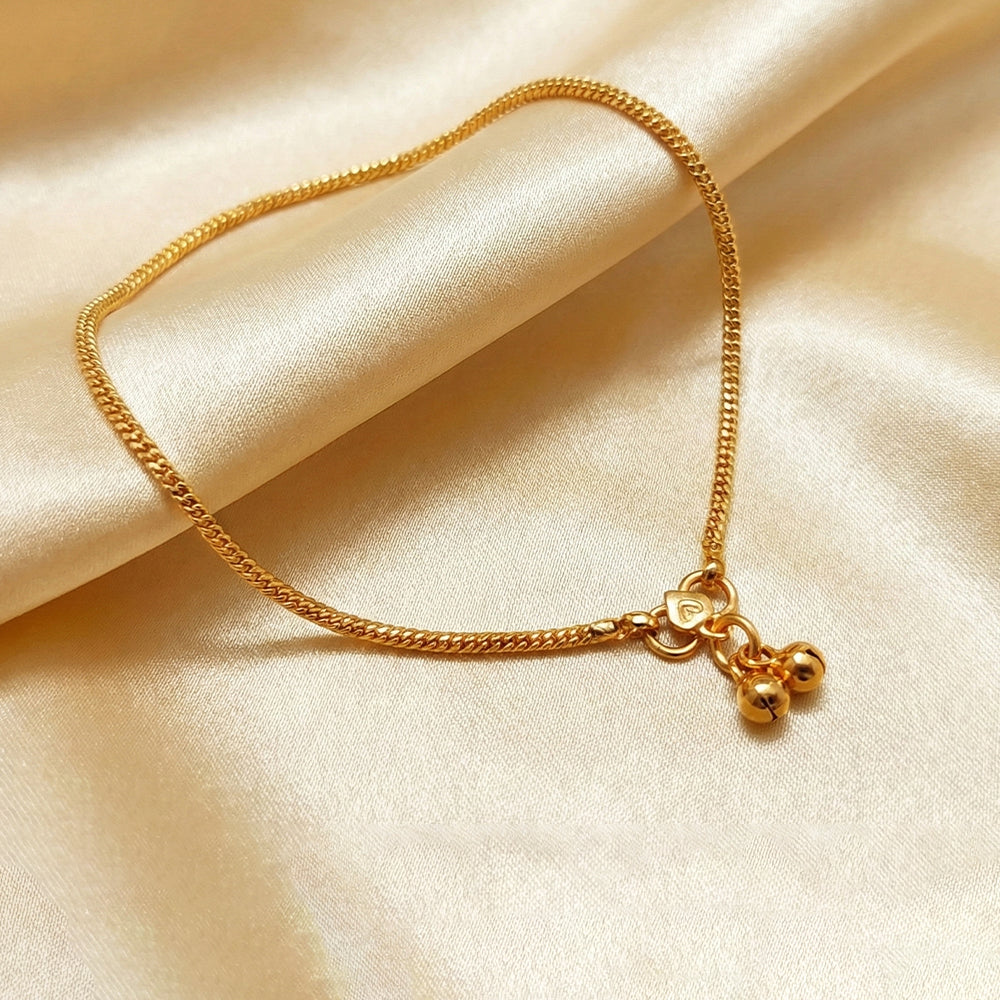 JS Fashion High Gold Thick Chain Traditional Anklet for Women & Girls - Distacart
