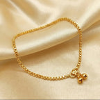JS Fashion High Gold Heavy Box Chain Traditional Payal for Women & Girls - Distacart