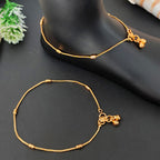 JS Fashion Beautiful High Gold Polish Fancy Style Payal for Women & Girls - Distacart