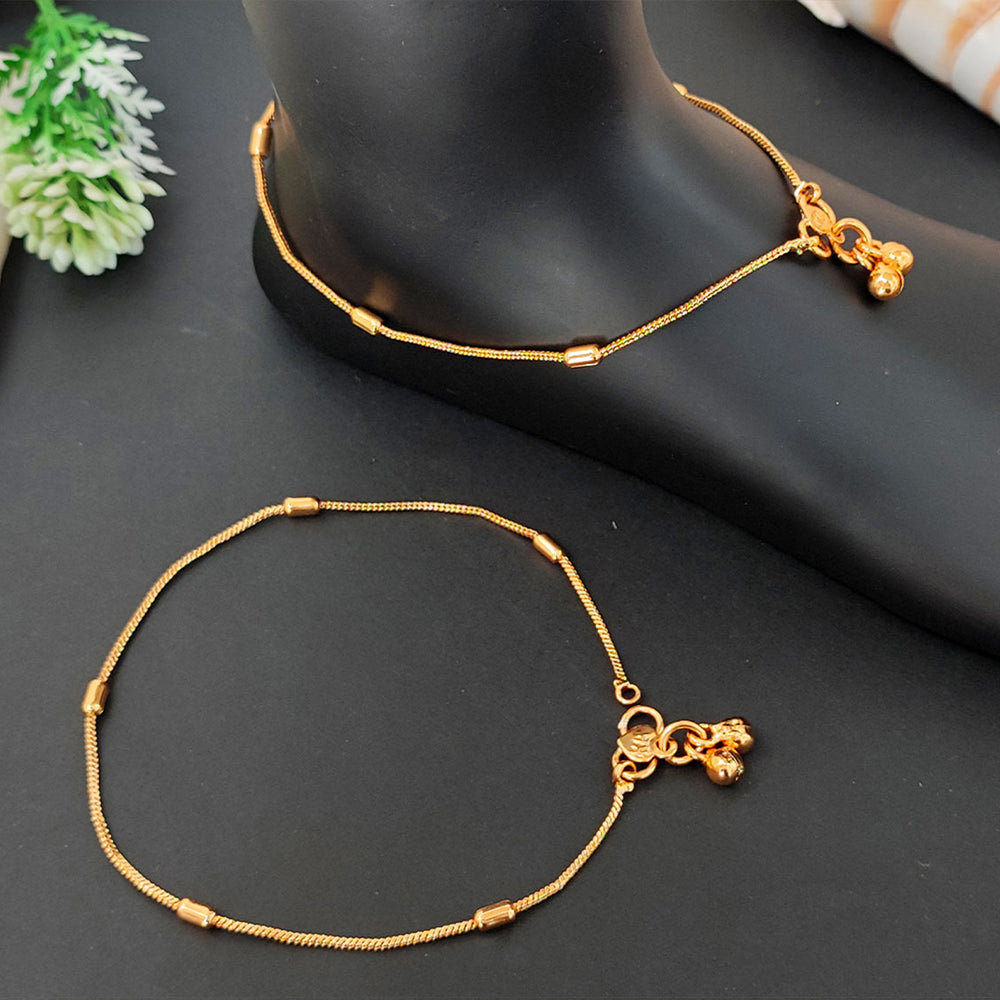 JS Fashion Beautiful High Gold Polish Fancy Style Payal for Women & Girls - Distacart